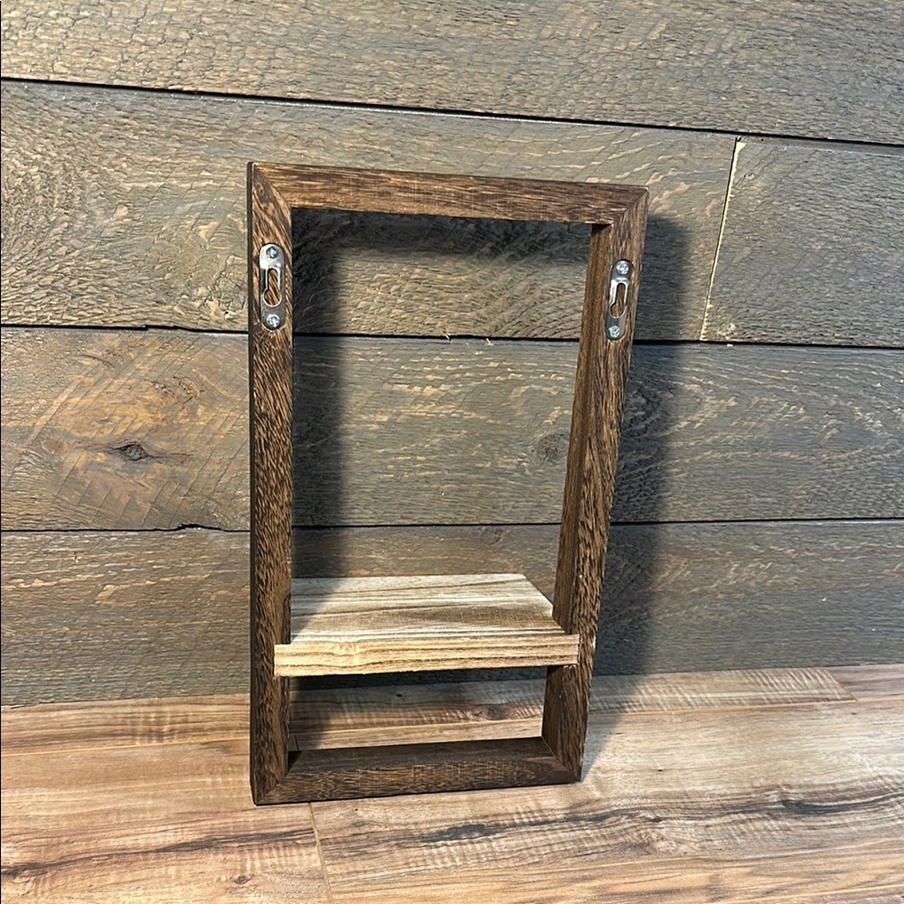 Wall Shelf Rustic Wooden Wall Hanging Lightweight Shelving Farmhouse 8" x 14" - Picture 5 of 7
